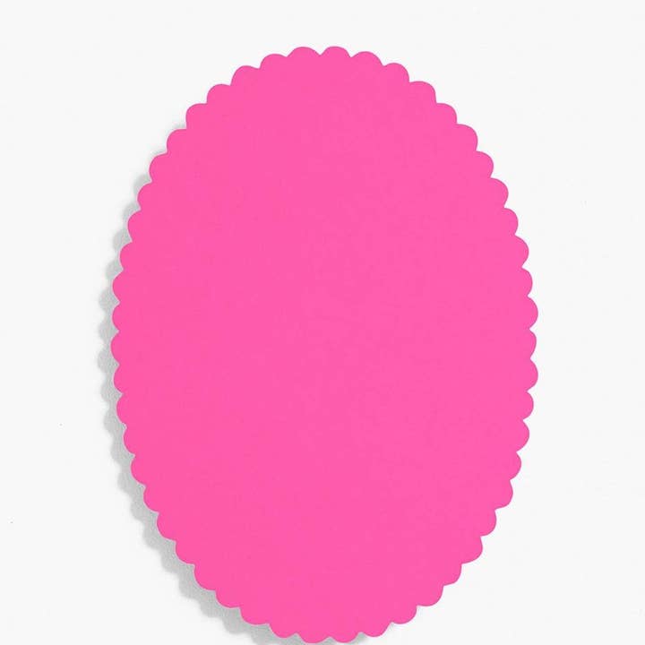Paper Source Wholesale - Wholesale Stationery/Notecard Set - Archived Oval Scallop 4Bar Cards Bulk Pack (100 Pack)