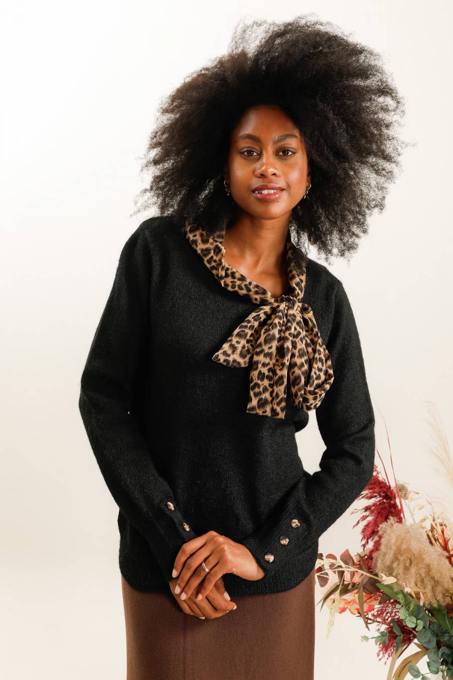 DIX-ONZE - Wholesale Knit Sweater - Women's - Classic Fuzzy Knit Sweater – The Chic Essential1