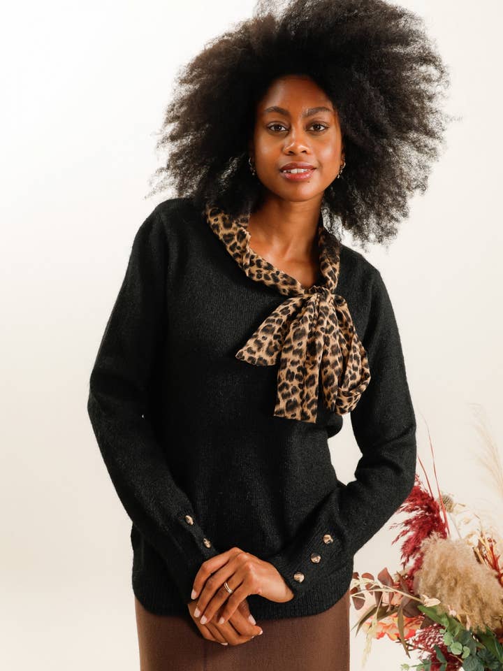 DIX-ONZE - Wholesale Knit Sweater - Women's - Classic Fuzzy Knit Sweater – The Chic Essential1