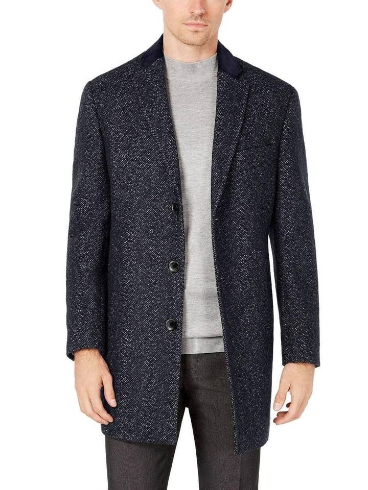 Mens Mid-Length Coats - 3/4 Length Mens Coat for wholesale by Alberto Nardoni