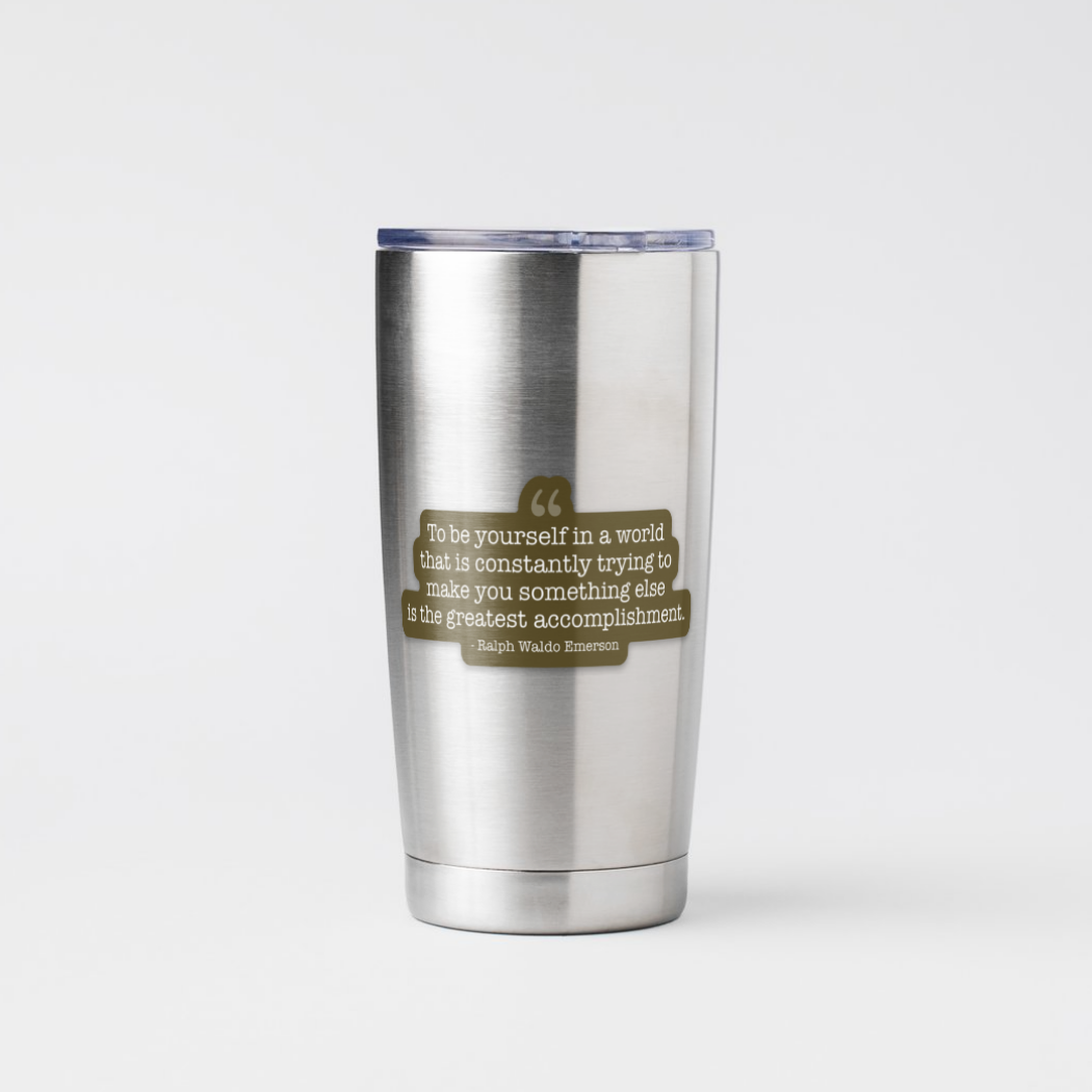 Kevin & Kaia - Wholesale Sticker - Quote - Ralph Waldo Emerson - Sticker3