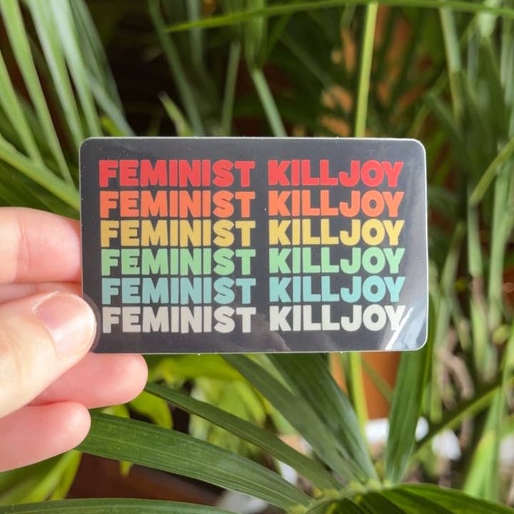 Feminist Killjoy Vinyl Sticker for wholesale by Comfhaus
