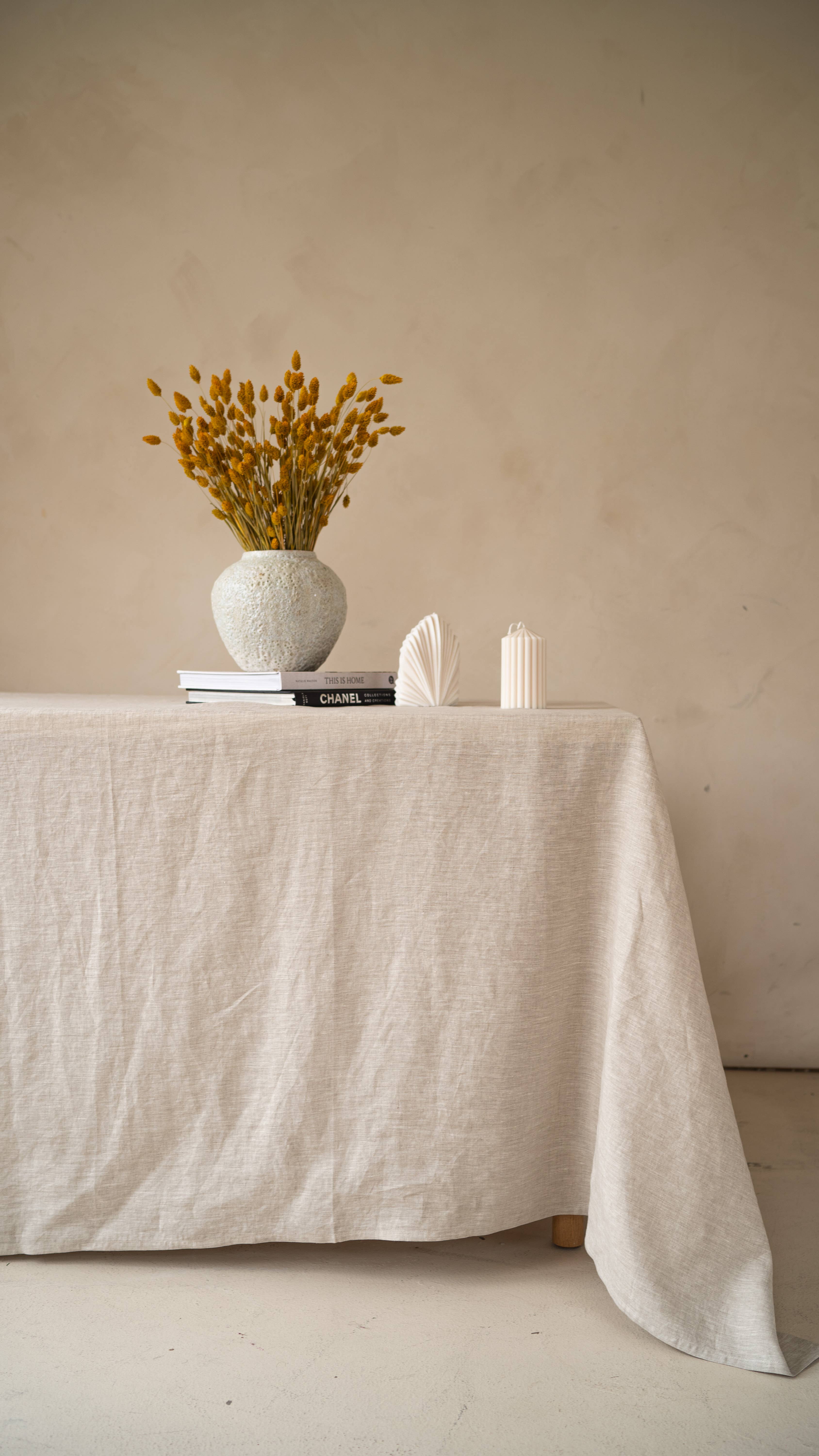 Fairmile Co. - Wholesale Tablecloth - Large European Linen Tablecloth - 104 x 144"