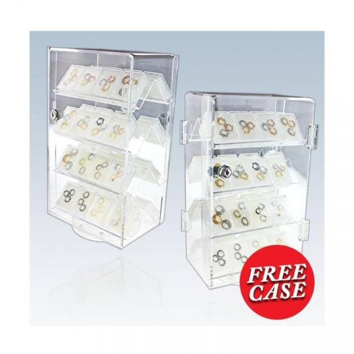 CRAVE - Wholesale Jewelry Stand & Display - 96PCS OF SEPTUM RINGS FREE ACRYLIC COUNTERTOP DISPLAY0