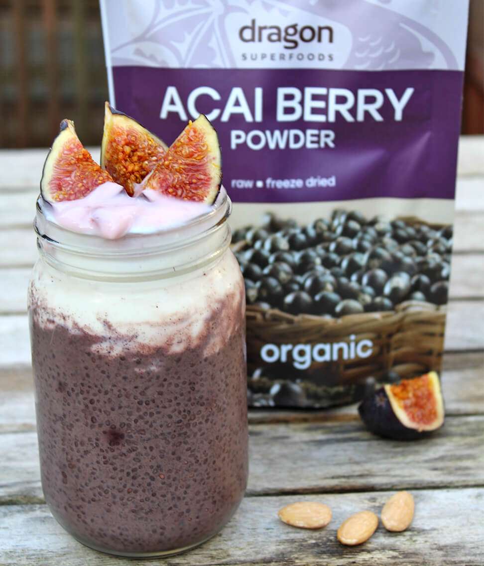 Smart Organic - Wholesale Protein/Superfood Powder - Acai Berry Powder /Freeze Dried/Dragon Superfoods, 75g/500g4