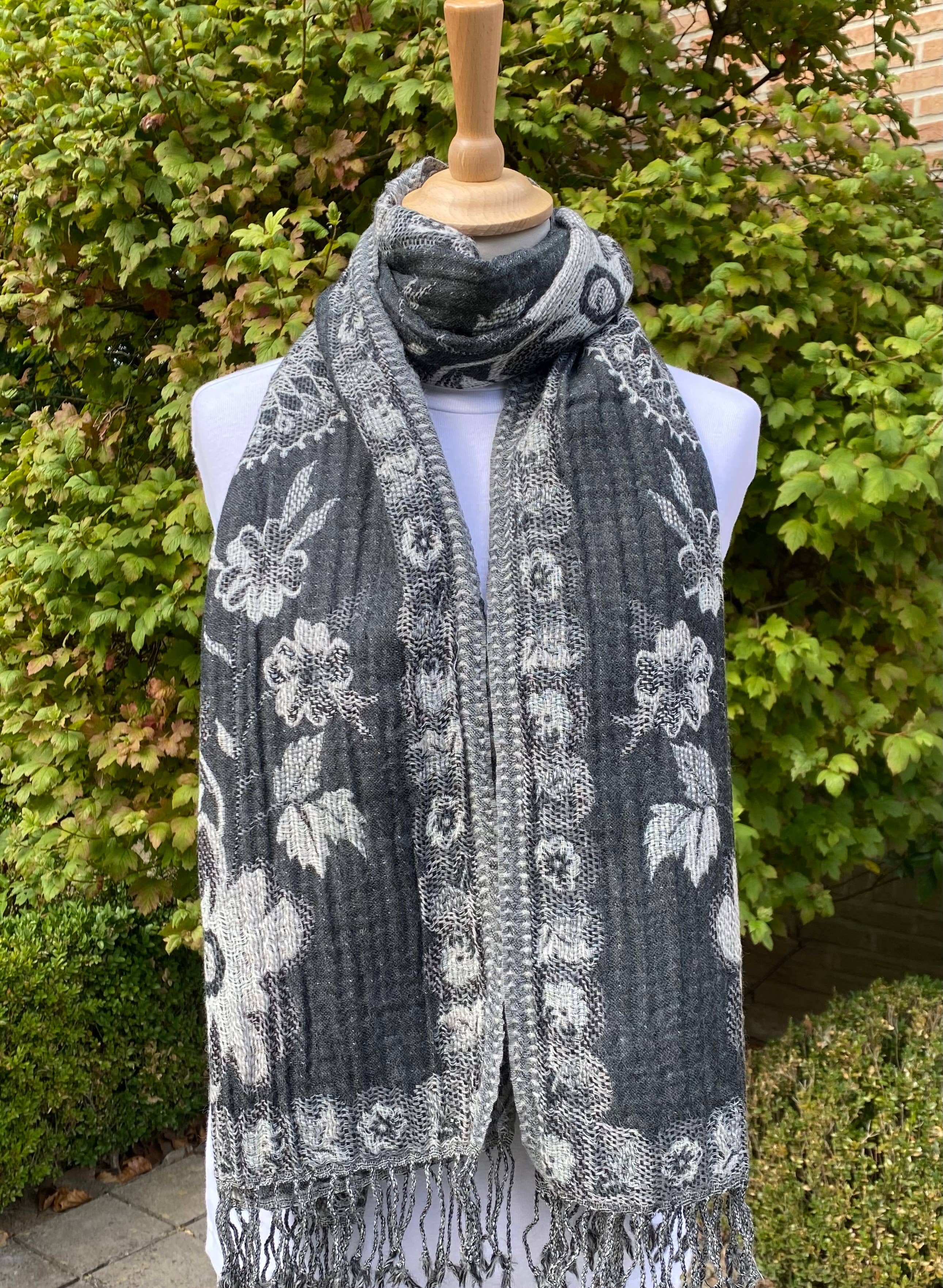 DIWALI PARIS – wholesale Halsduk - Dam – AJMER SJAL - 100% ULL1