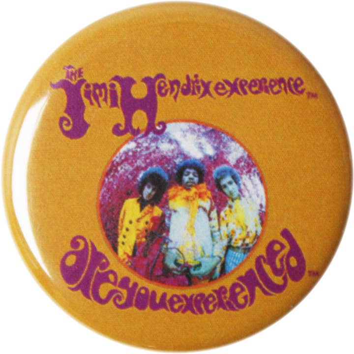 Square Deal Recordings & Supplies - Wholesale Lapel Pin/Button - Pin-on Button - 1.25 Inch - Jimi Hendrix - "Experienced"