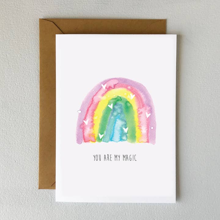 Magic Rainbow kort for engroshandel hos Oxford Comma Co.