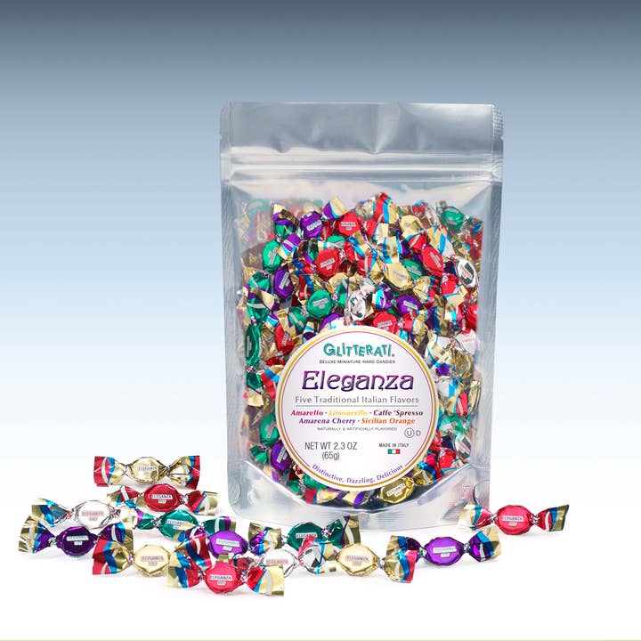 CHIPURNOI Confectionery - Wholesale Hard Candy - GLITTERATI “Eleganza”, 2.3 oz. - Mini Hard Candies