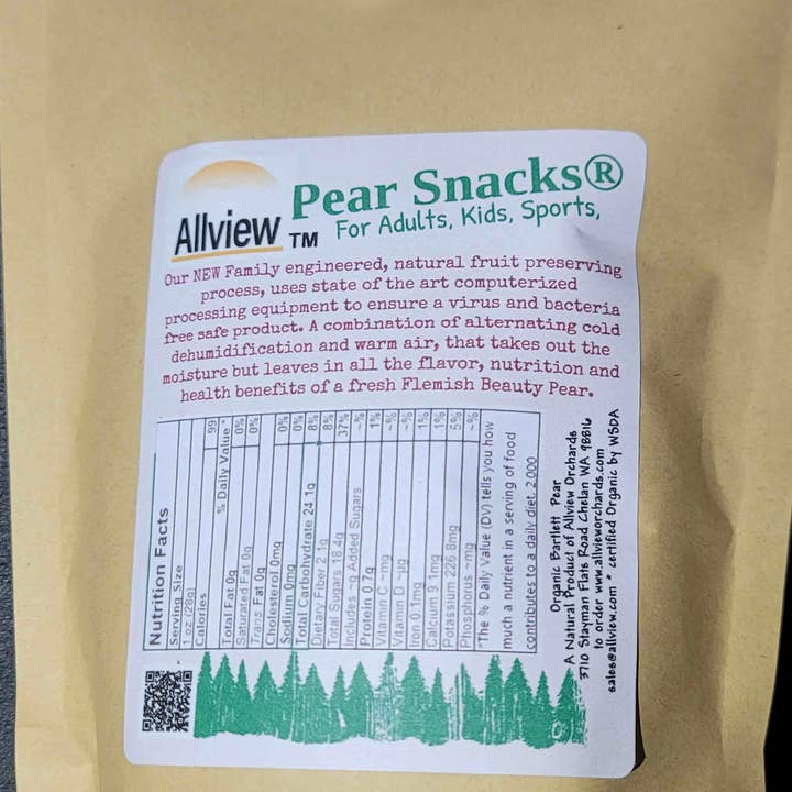 ALLVIEW ORCHARDS - Wholesale Dried/Dehydrated Fruit - 60% off Sale? 6 for $17 Dehydrated Bartlett Pear Snack chips2