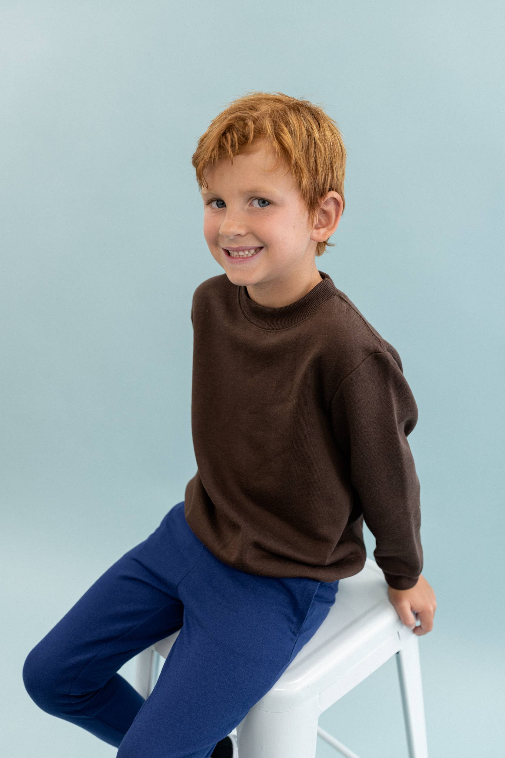 Leveret Pajamas - Wholesale Sweatshirt - Kids - Kids Long Sleeve Sweatshirt Neutrals2