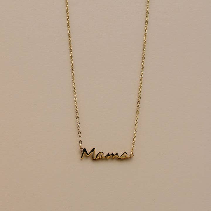 Mama Script Necklace for wholesale by The Vintage Sparrow