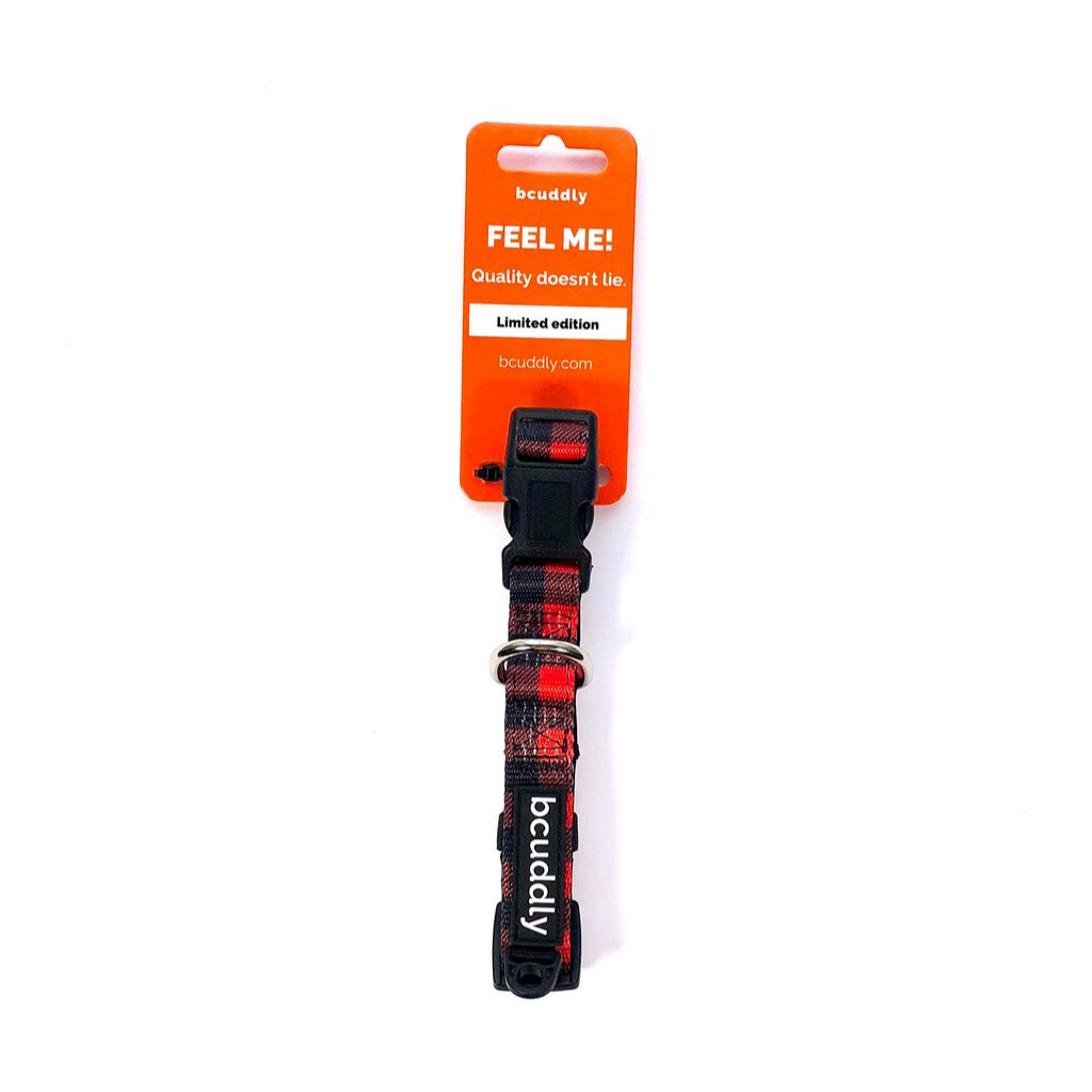 bcuddly - Wholesale Pet Collar - Dog - Dog Collar - Red Plaid1