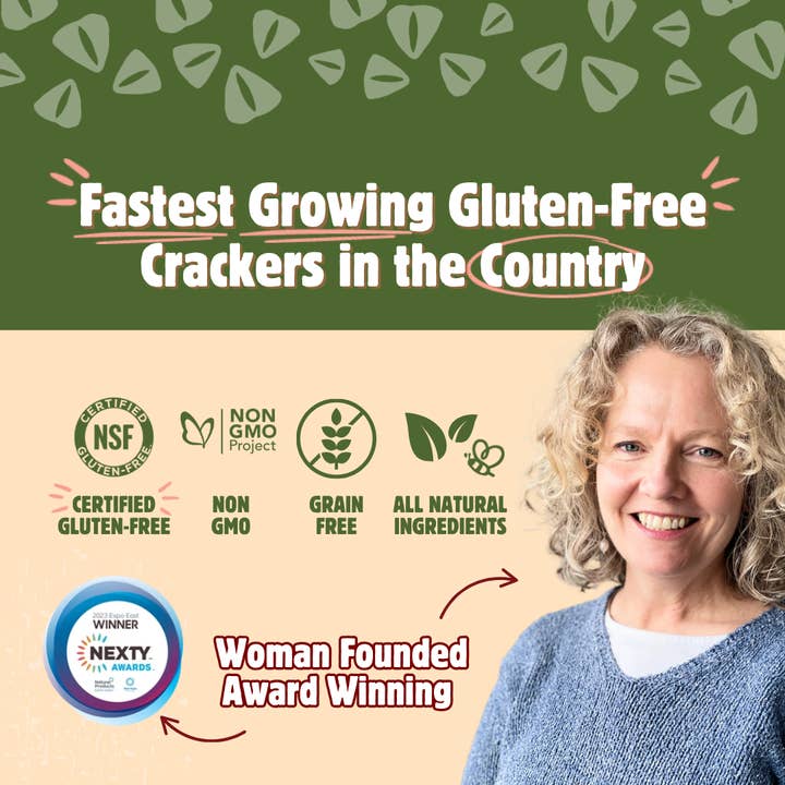 Better with Buckwheat | Maine Crisps - Wholesale Crackers - Savory Fig & Thyme Crisps | Gluten-Free Crackers | Snacks3