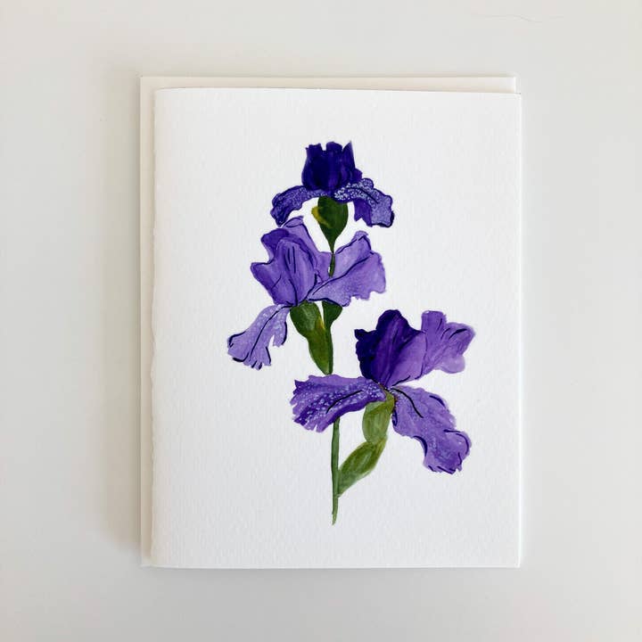 Cartes-notes Iris pour la vente par Scissortail Prints Co.