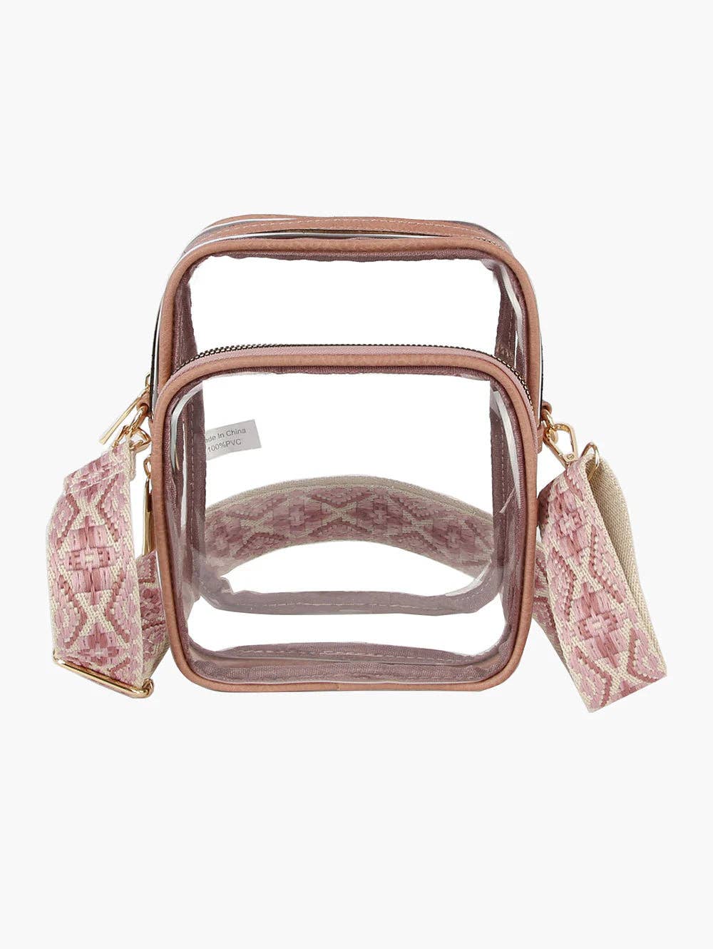 Handbag Express - Wholesale Crossbody Bag - Women's - Guitar Strap Clear Crossbody Bag1