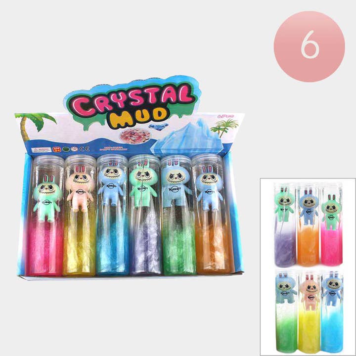 Sensibling Corp. - Wholesale Putty/Slime - Kids - 6PCS - Kids Crystal Mud Toy