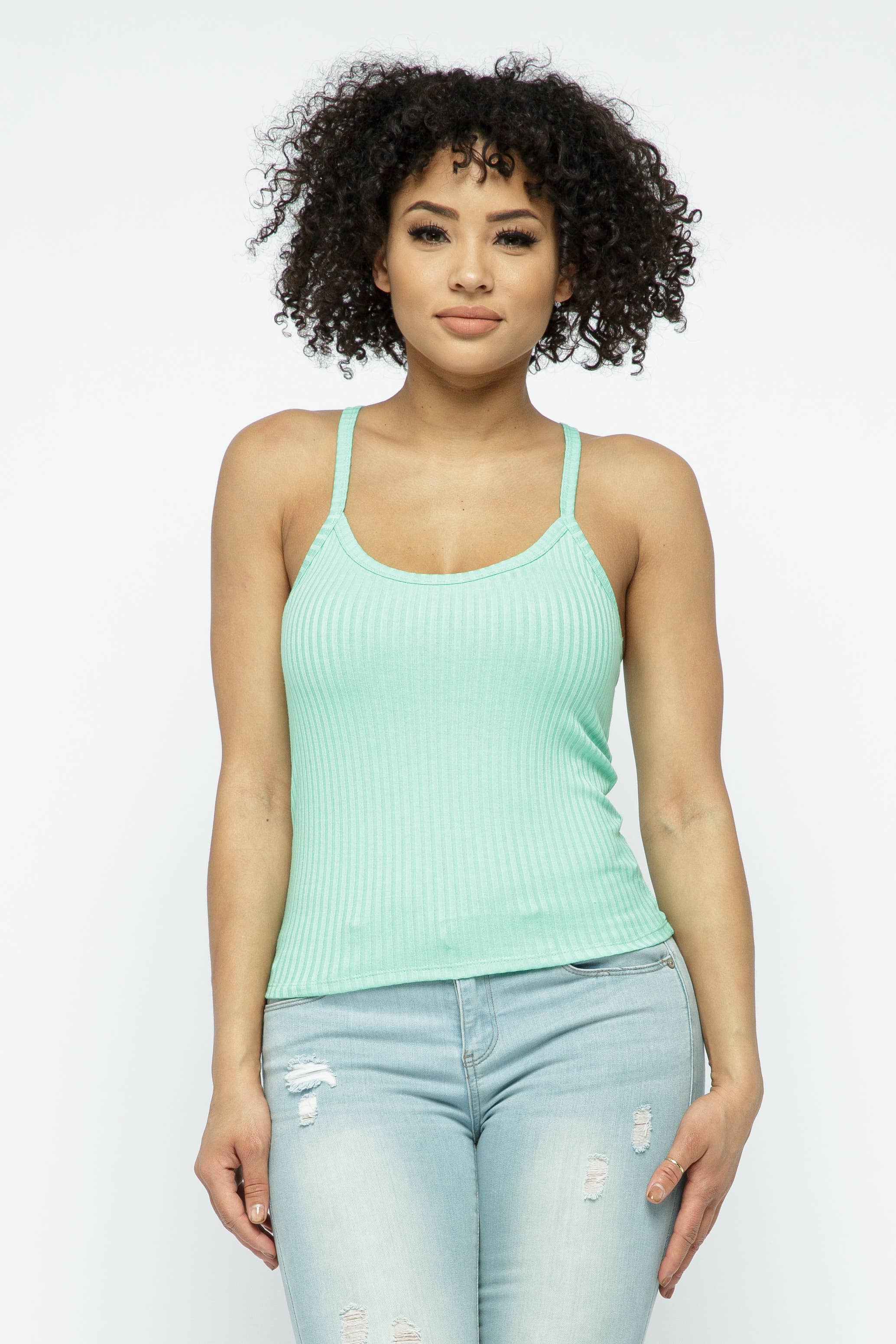 Julia by LoveJ - Wholesale Tank Top - Women's - Rib Racer Back Sleeveless Tank Top4