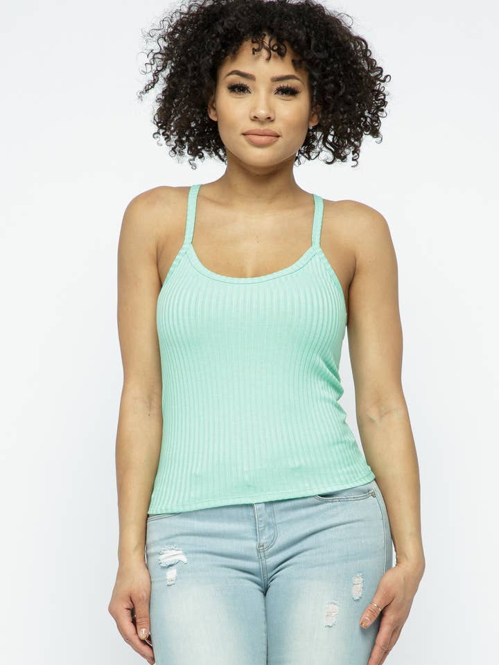 Julia by LoveJ - Wholesale Tank Top - Women's - Rib Racer Back Sleeveless Tank Top4