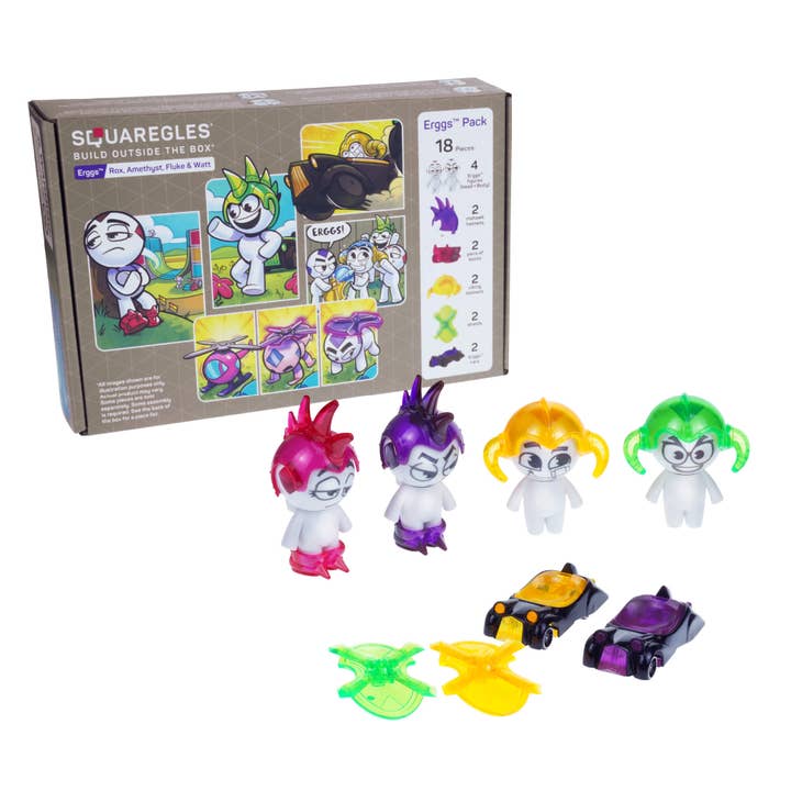 Squaregles - Wholesale Toy Set - Kids - Erggs Character Pack5