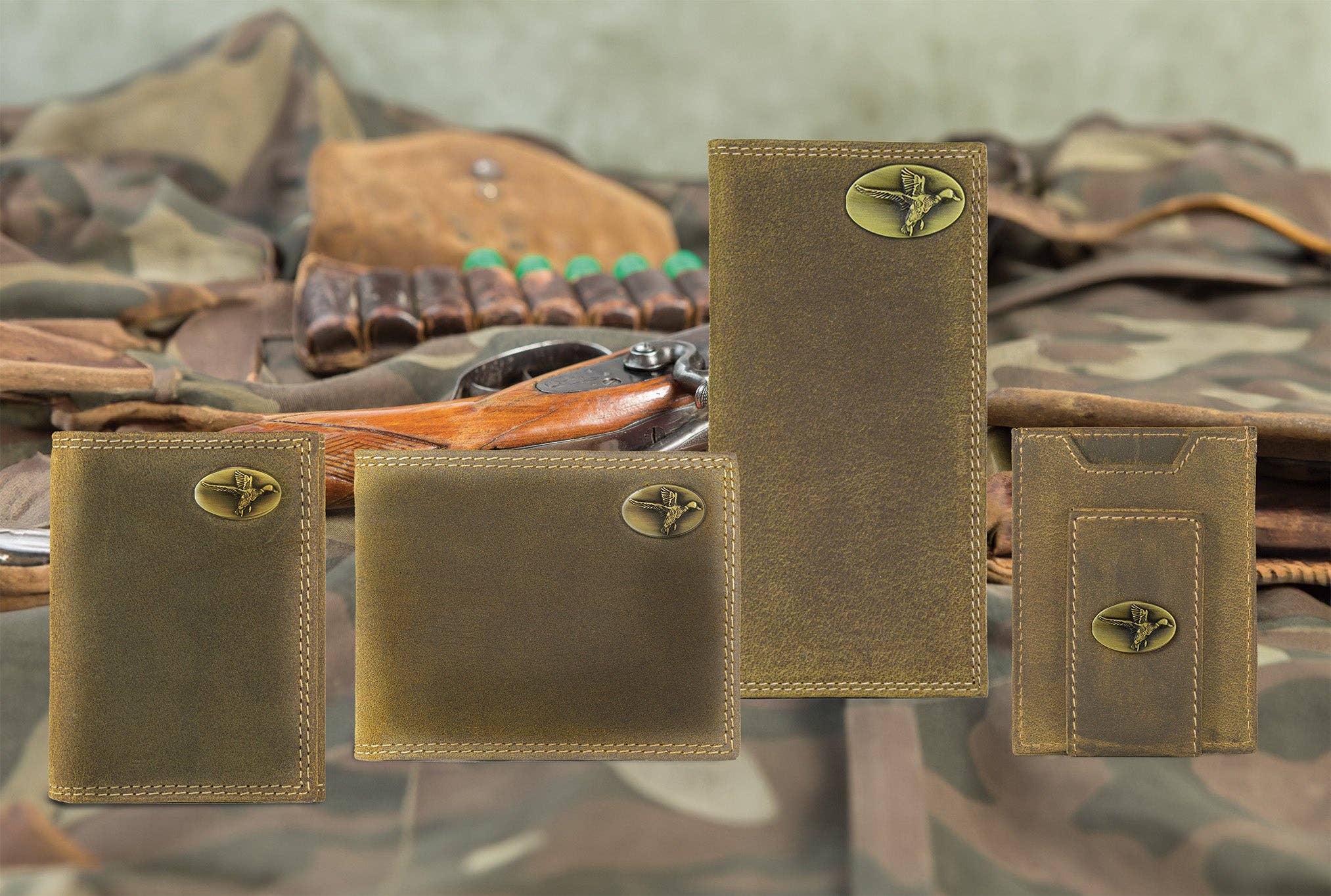 Zep-Pro - Wholesale Wallet - Men's - Mallard Vintage Tan Leather Magnetic Front Pocket Wallet3