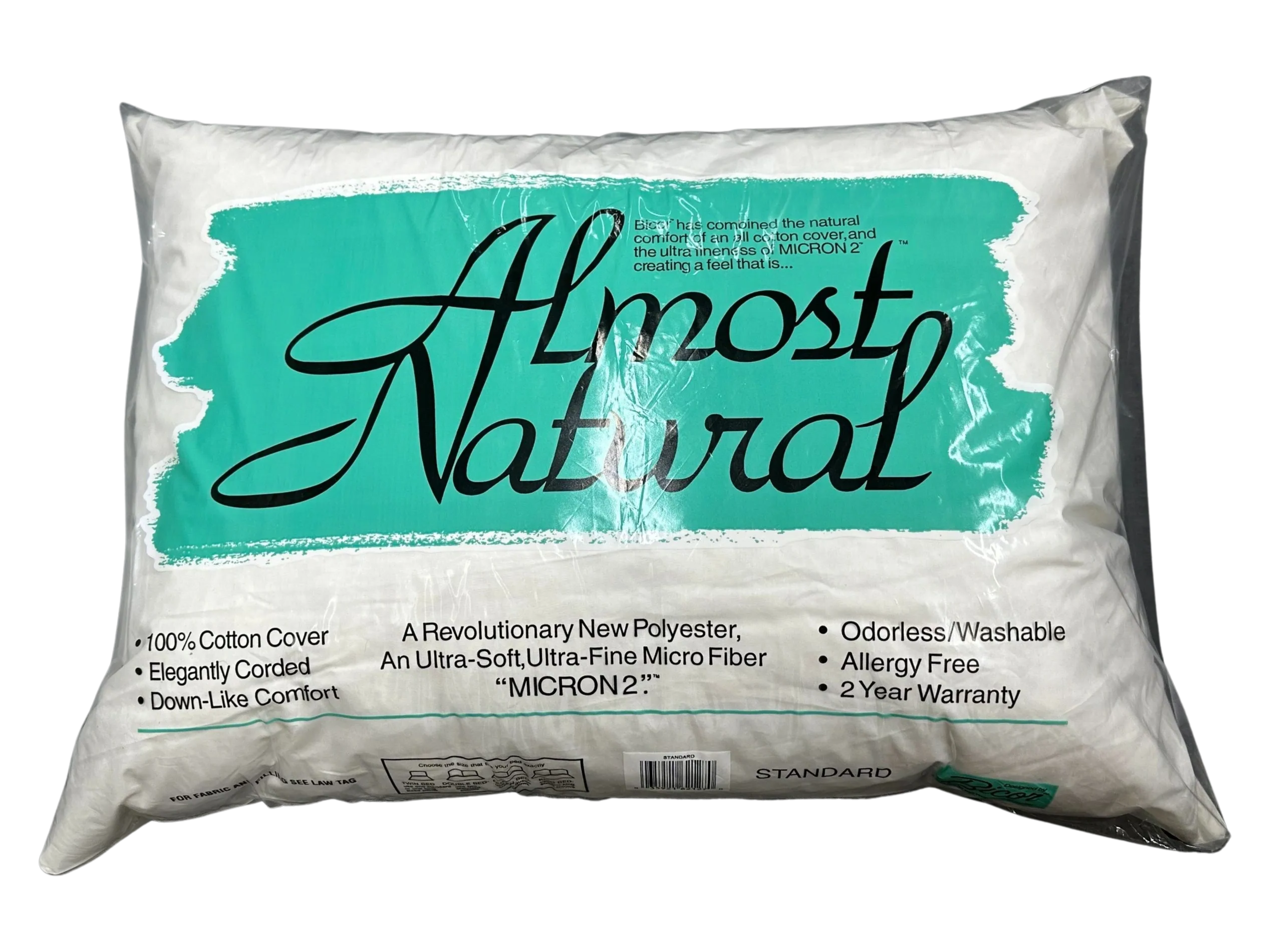 Borden Textile - Wholesale Bedding Pillow - King 20 x 36 Almost Natural Down Like Pillow 33oz Soft6