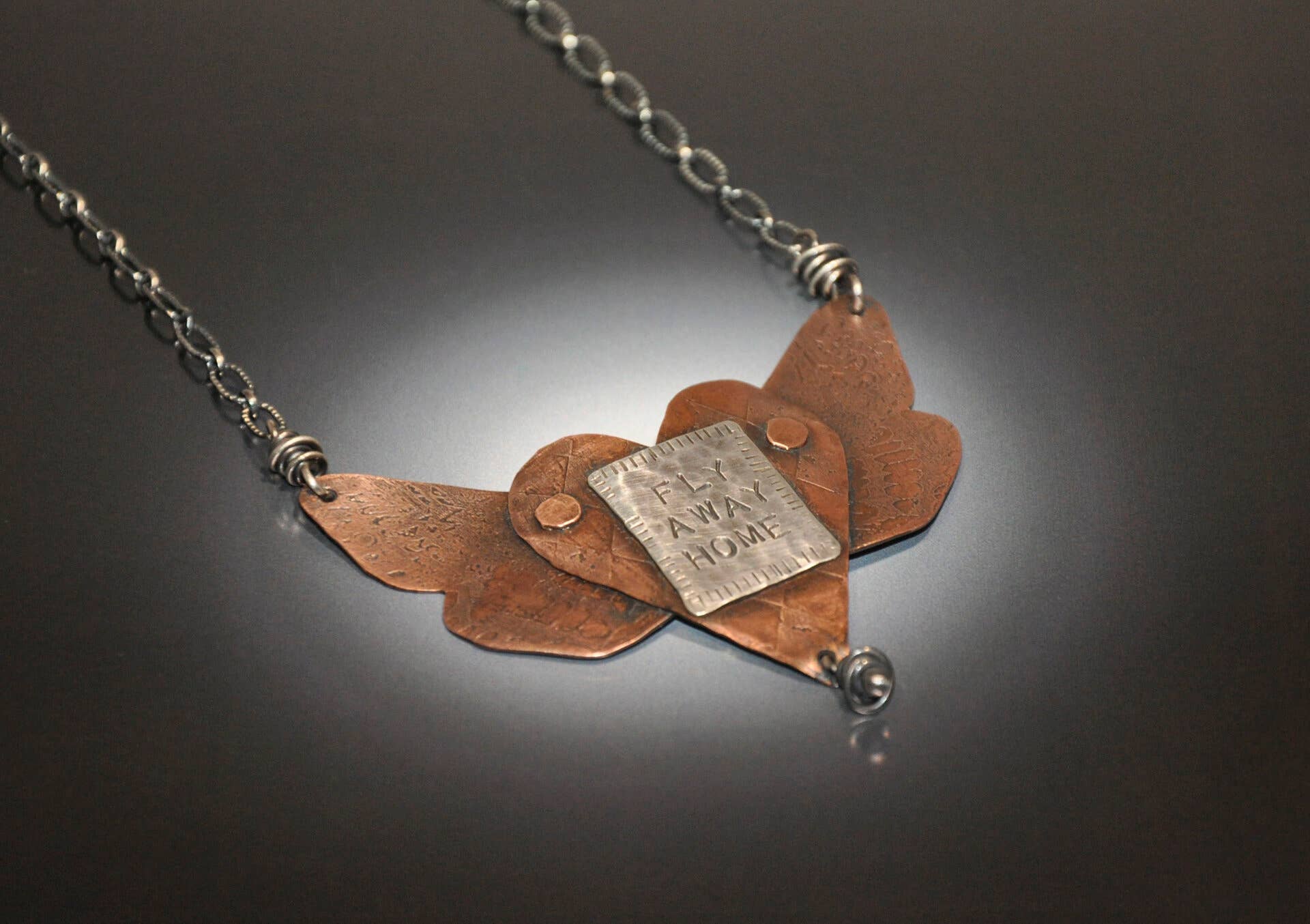 CB&CO - Wholesale Pendant/Charm Necklace - "FLY AWAY HOME" Necklace - Handmade0