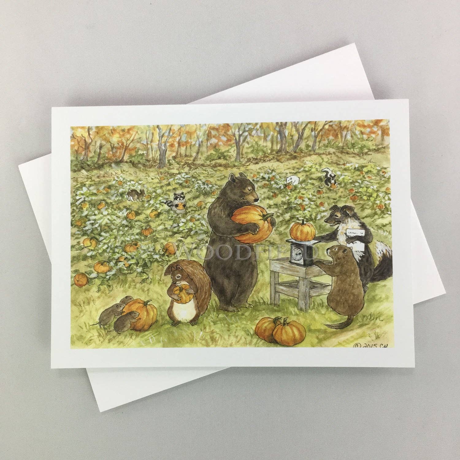 Woodfield Press - Wholesale Stationery/Notecard Set - #360 - Pumpkin Patch Notecard1