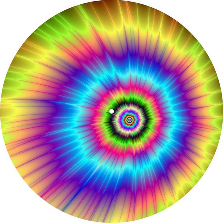Slipmat 12"/ 7" for Record Players - Tie Dye for wholesale by Phatmatz
