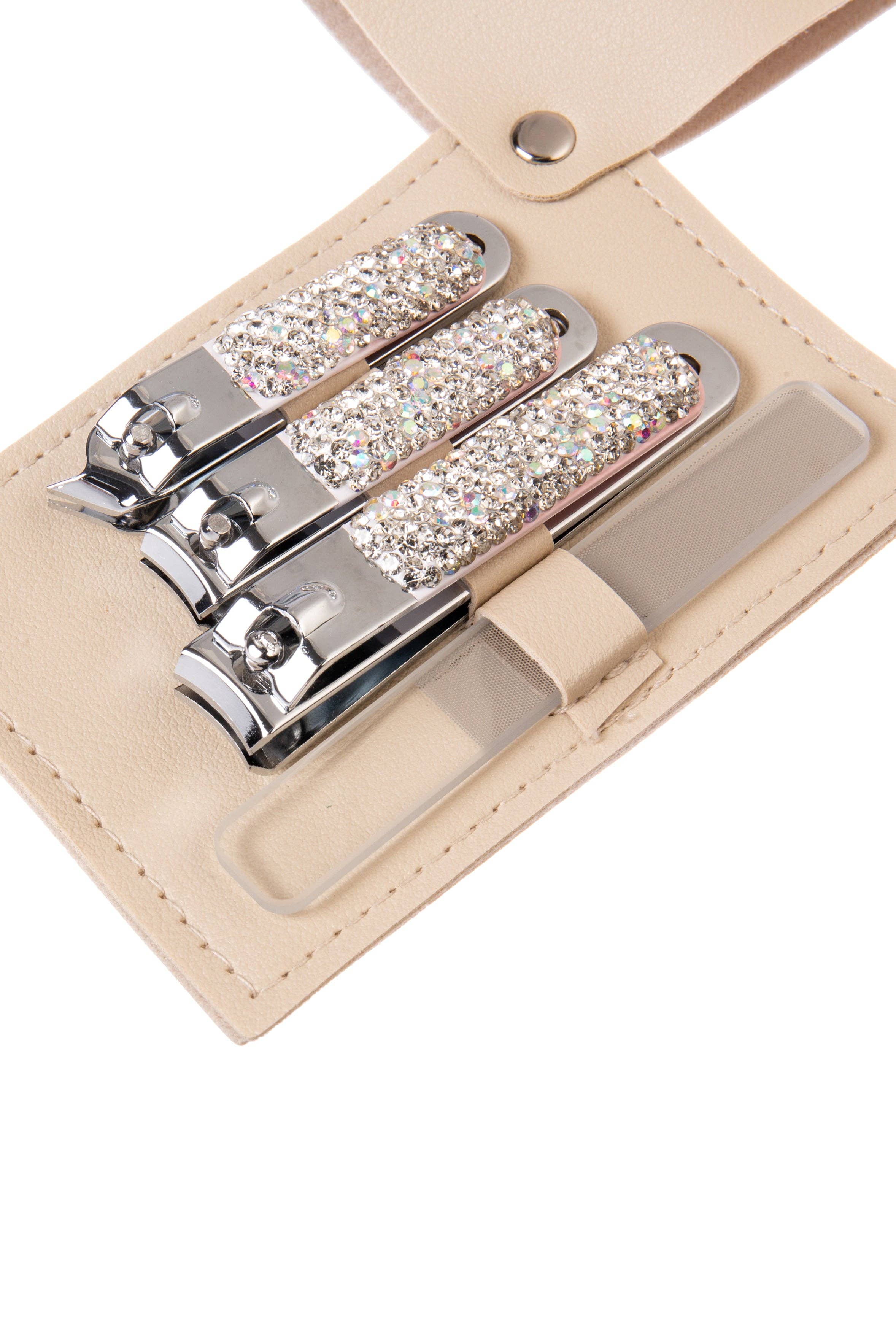 Ole - Wholesale Nailcare Set - Ceramic Rhinestone Manicure Nail Clipper Kit ACR100055