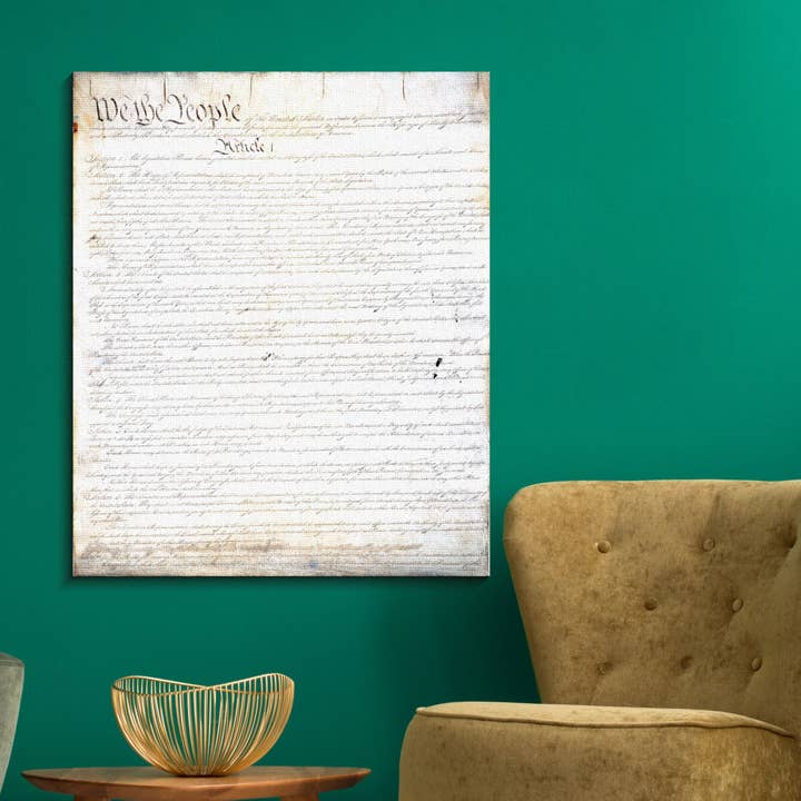 U.S. Constitution Canvas Print for wholesale by National Archives Foundation