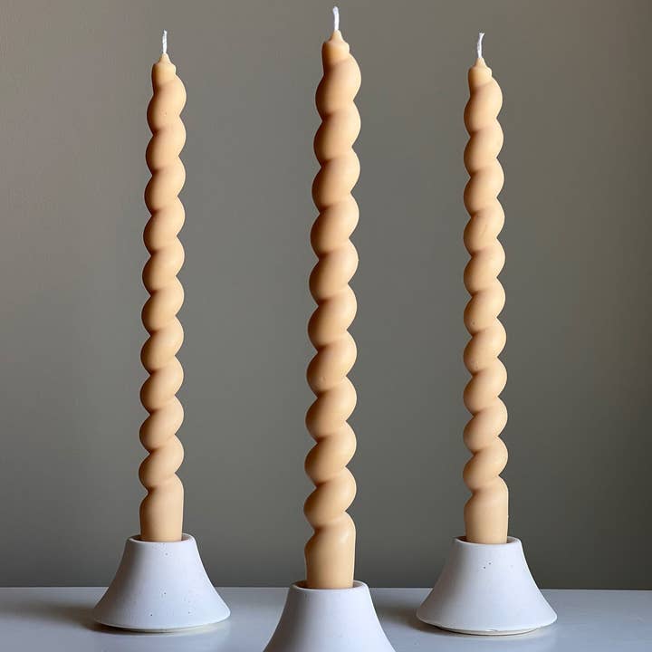 Estelle Studio – Engroshandel Stearinlys/lysestage – Høj Snoet Sojavoks Kertelys: Håndlavet Pastel Dekoration3