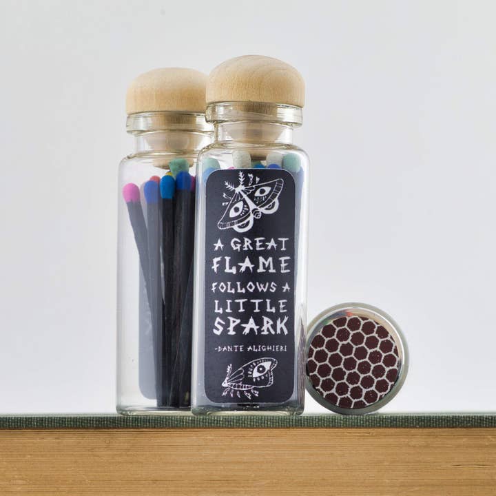 North Ave Candles - Wholesale Matches - Match Stick Vials / Dante Alighieri / Rainbow Matches / Book