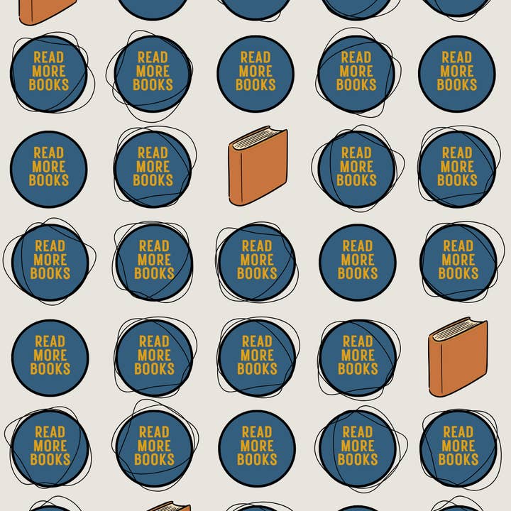 Read More Books Wrapping Paper  for wholesale by The Librarian’s Candle Co