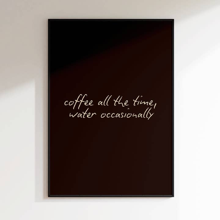 Coffee Print | Harry Styles Print | Kitchen Wall Art for wholesale by Refined Spaces
