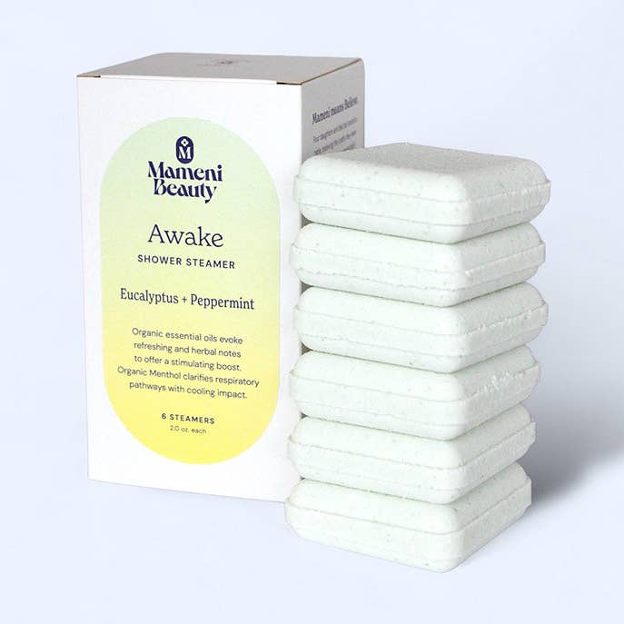 Mameni Beauty - Wholesale Shower Steamer/Bomb - Awake Shower Steamer 6 Pack0