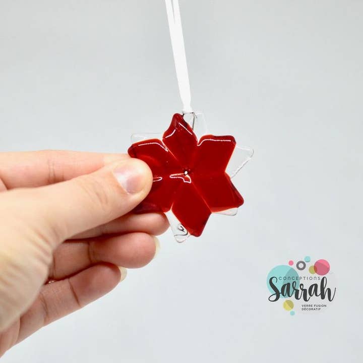 Station pôle Nord inc. - Wholesale Ornament - Flocon de neige en verre fusionné3