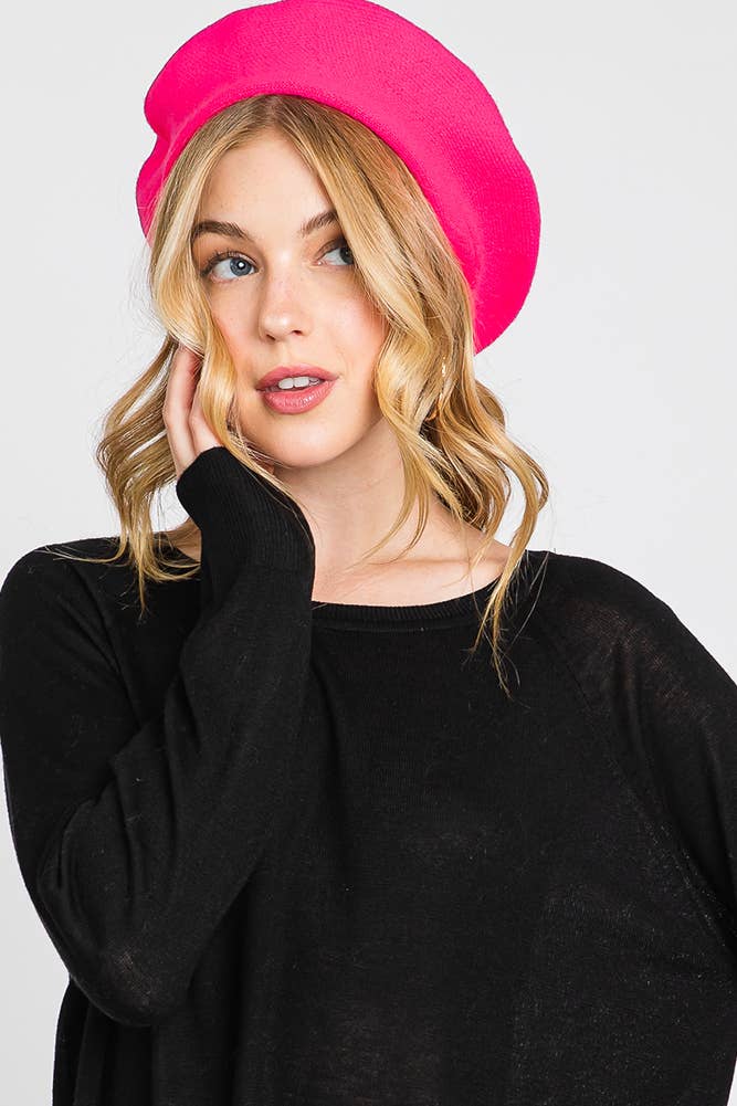 Hana – wholesale Beret – Women's – Stretchy Solid Color Beret53
