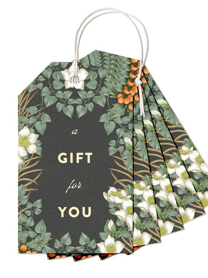 Gift Tag | Boughs & Berries in Cedar for wholesale by LINNA