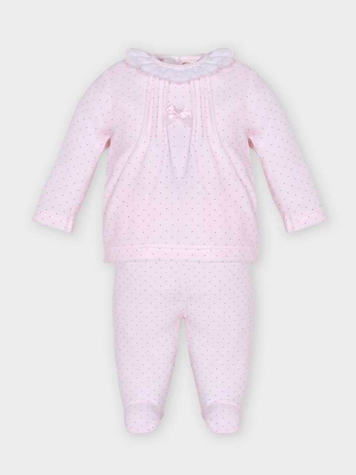 Conjunto camisola laço e calça por atacado de Minhon