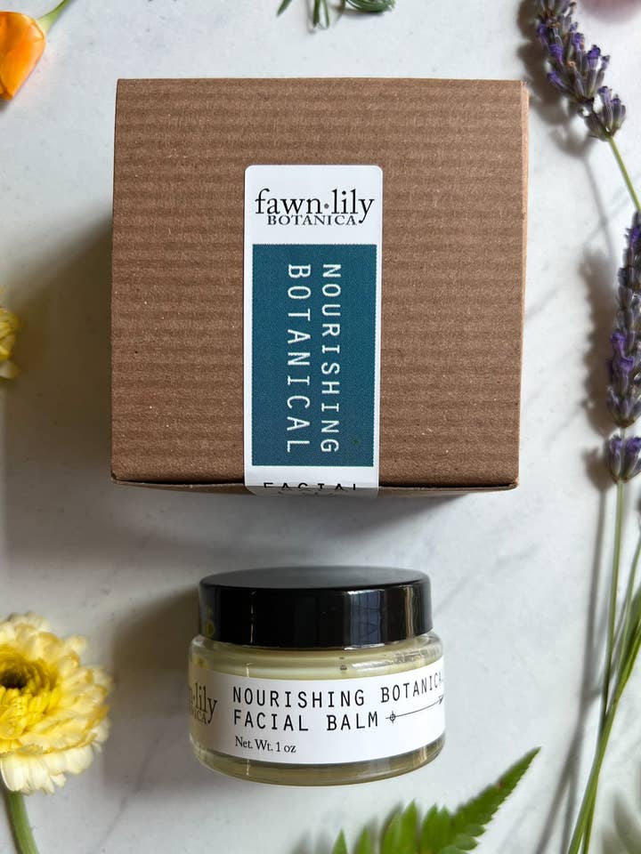 NOURISHING BOTANICAL FACIAL BALM for wholesale by Fawn Lily Botanica