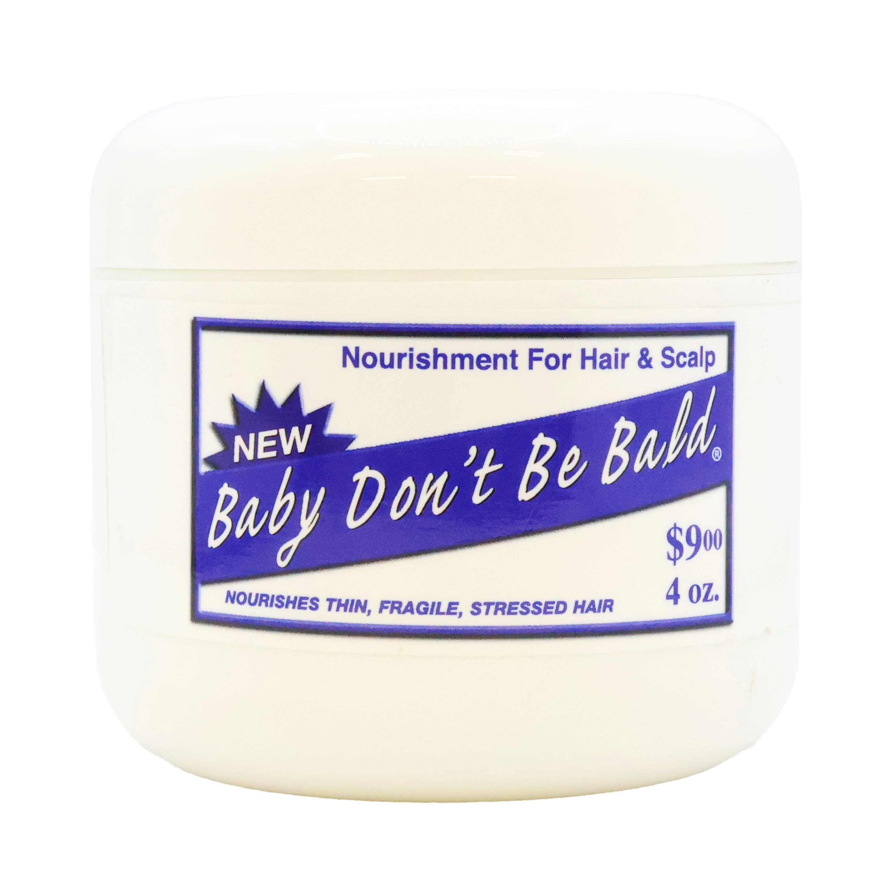 KT Supply – Tratamento de couro cabeludo/cabelo por atacado – Baby Don't Be Creme Nutritivo para Cabelos e Couro Cabelo 4 Oz.