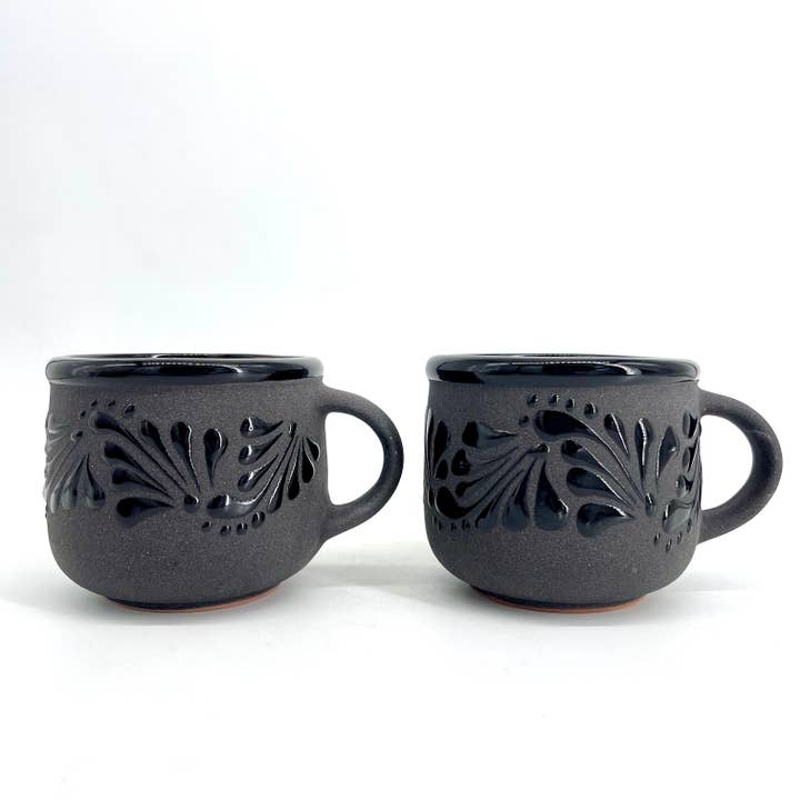 Black Ceramic Coffee Cup for wholesale by Fiesta McAllen LLC