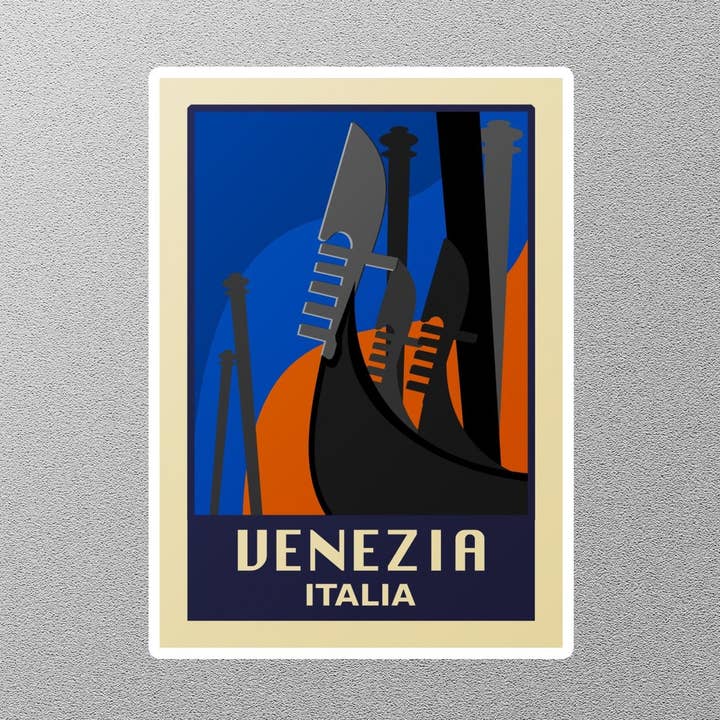 GraffMerch.com - Wholesale Sticker - Vintage Venezia Travel Sticker0