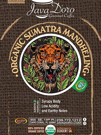 Organic Sumatra Mandheling for wholesale by Java Doro
