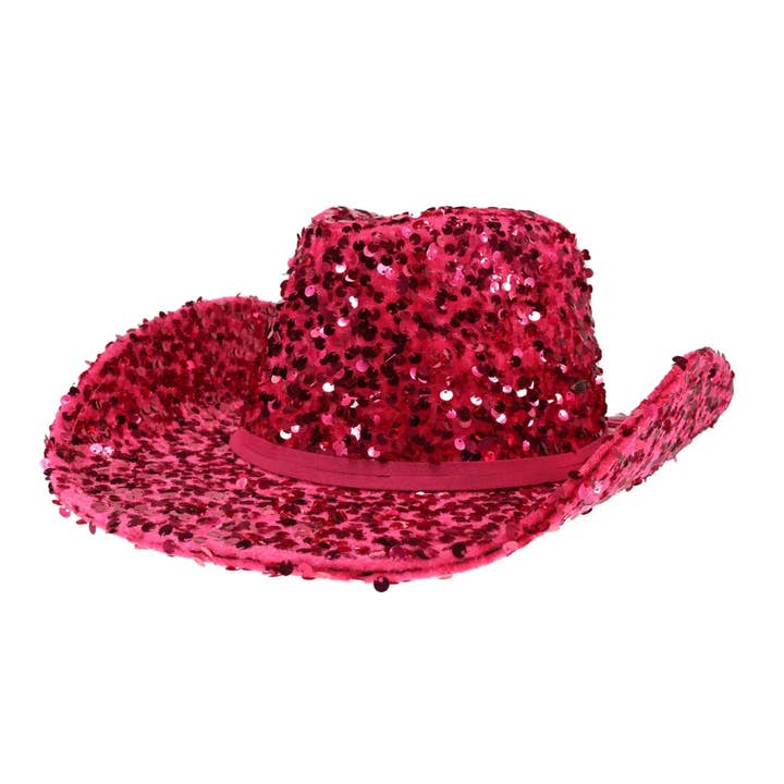 Clover + Cotton Co - Wholesale Cowboy Hat - Women's - NashVegas Sequin C.C Cowboy Hat