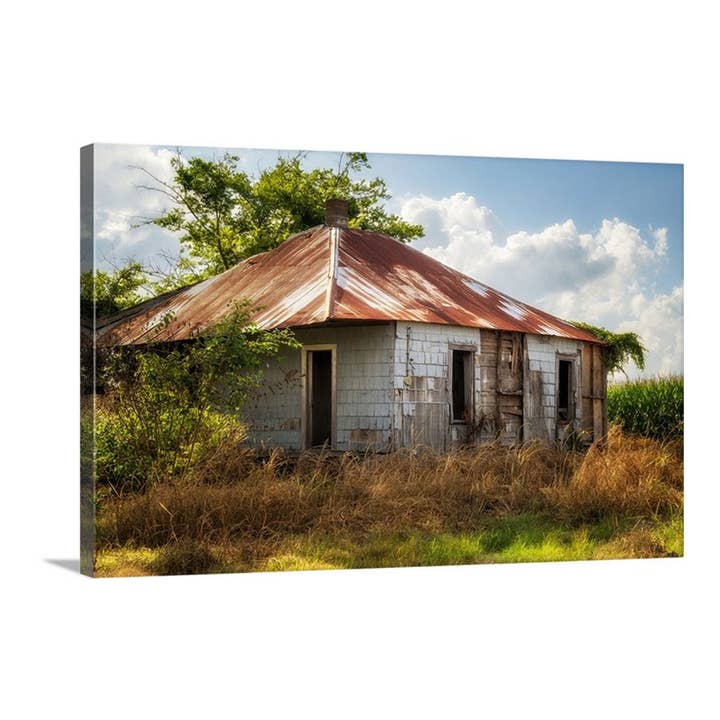 Sharecropper Cottage Canvas for wholesale by Nature's Vista Photography
