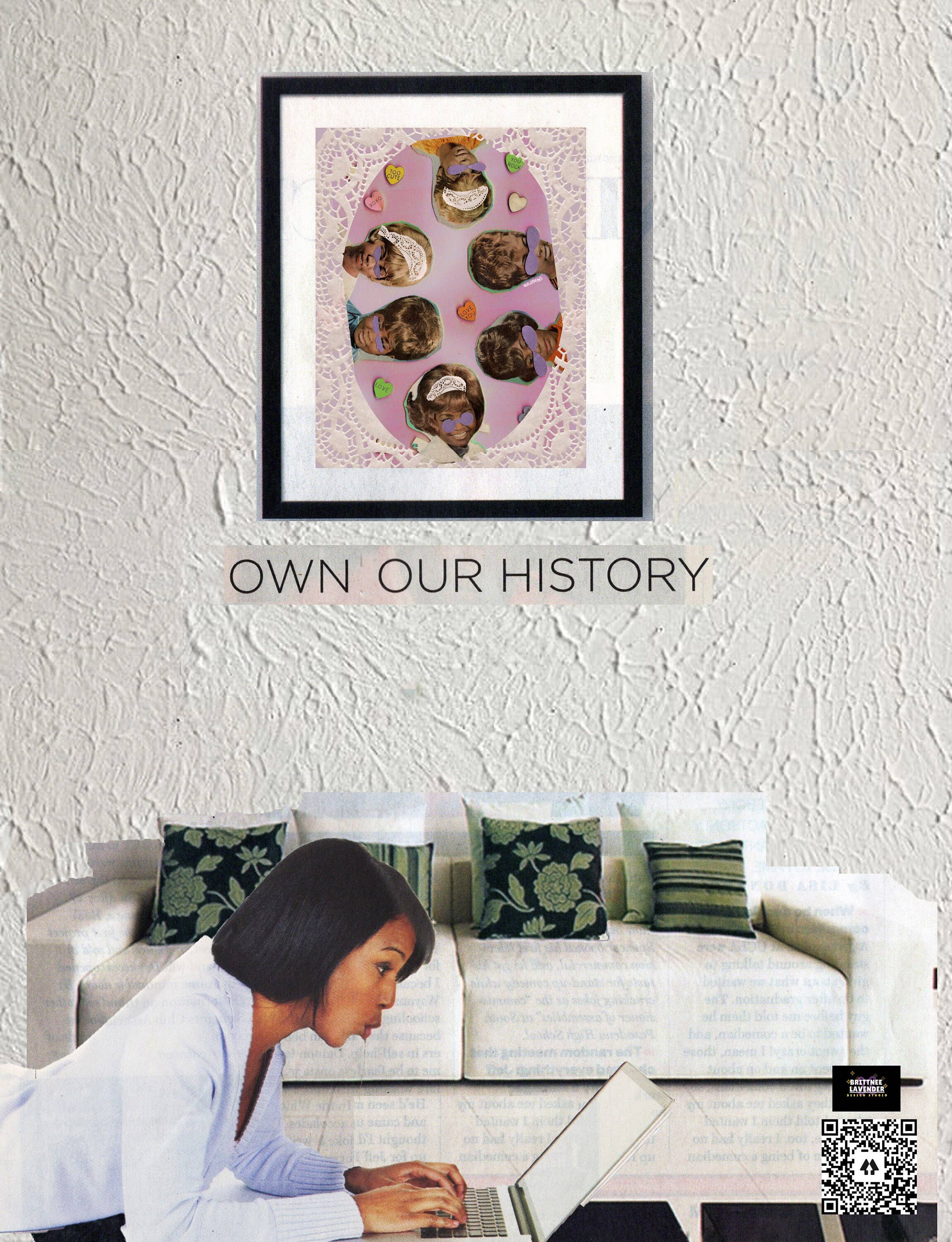 City and Flower Collage - Wholesale Poster - Gold Teeth Retro Poster3