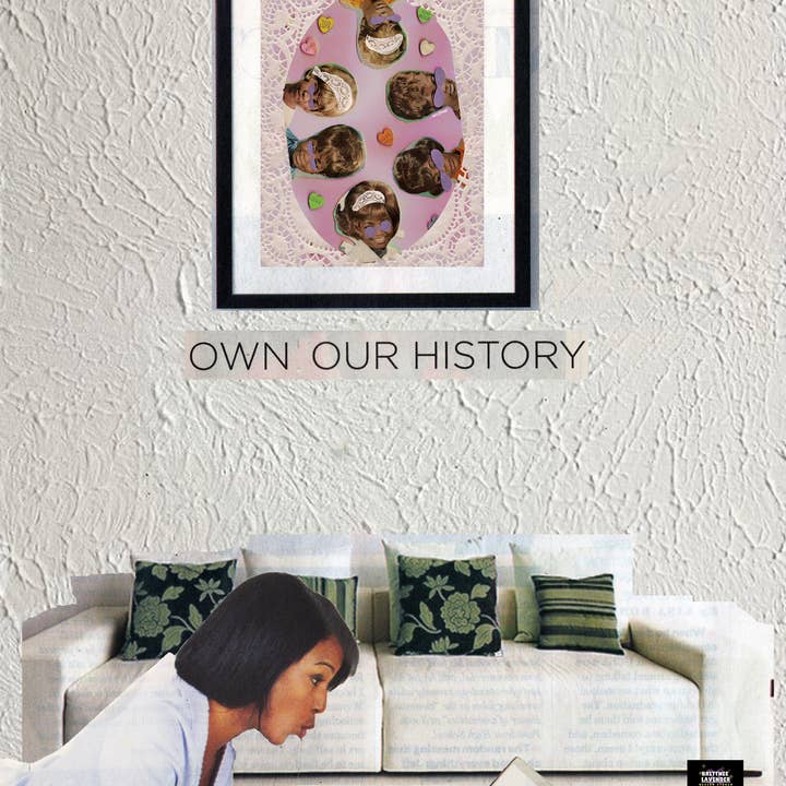 City and Flower Collage - Wholesale Poster - Gold Teeth Retro Poster3