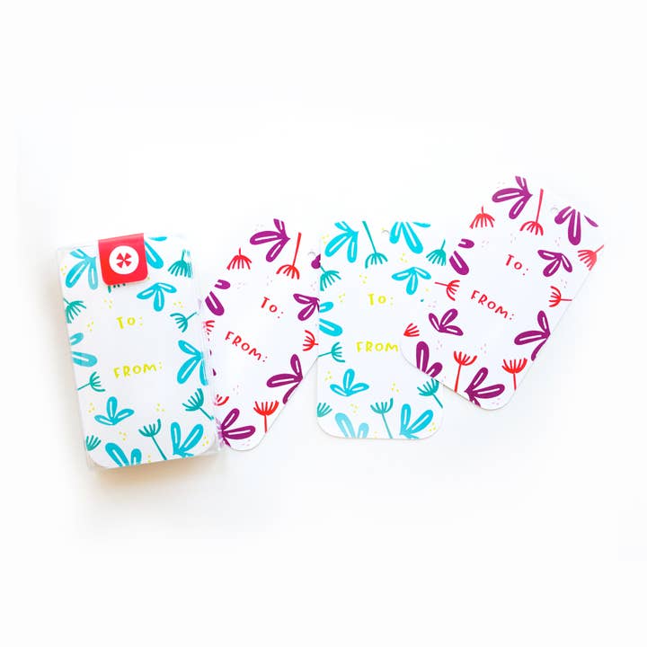 Garden Party Gift Tags for wholesale by Pinwheel Print Shop